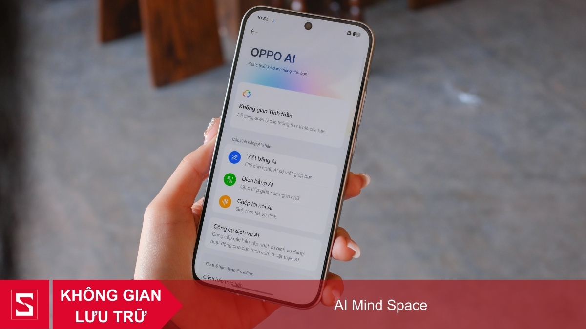 AI Mind Space OPPO Reno 15 giúp quản lý thông tin, sắp xếp nội dung bằng AI