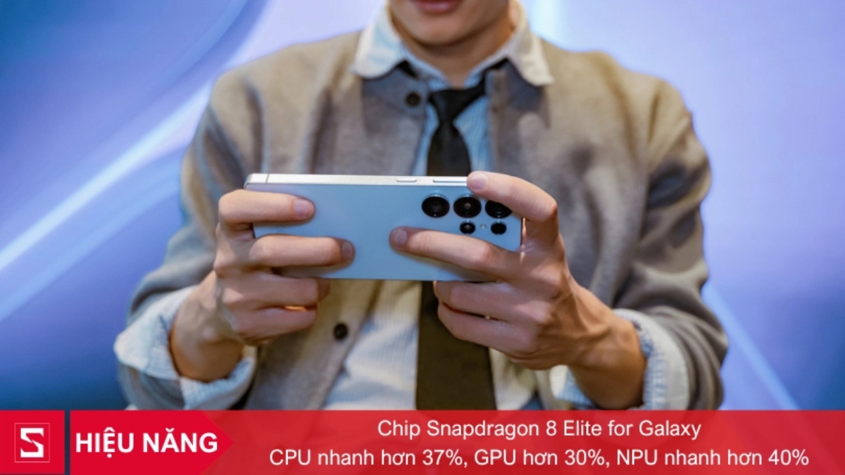 Samsung Galaxy S25 Ultra vận hành mạnh mẽ với chip Snapdragon 8 Elite for Galaxy