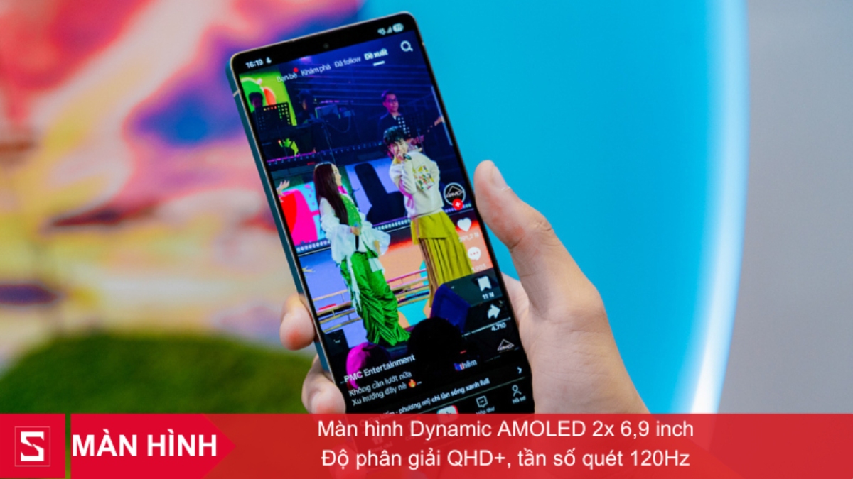 Samsung Galaxy S25 Ultra trang bị màn hình Dynamic AMOLED 2X 6,9 inch sắc nét