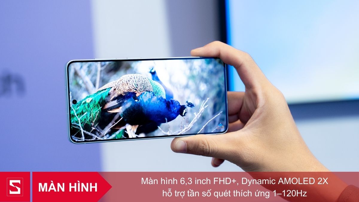 Màn hình 6.3 inch FHD+, Dynamic AMOLED 2X hiển thị mượt mà