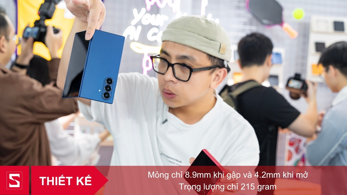 Thiết kế Samsung Galaxy Z Fold 7 mỏng nhẹ