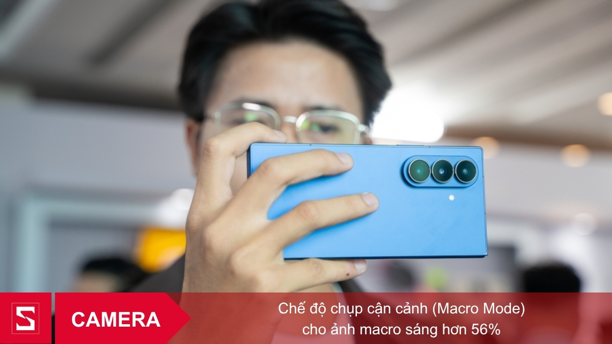 Camera Marco Mode được trang bị trên Samsung Galaxy Z Fold 7