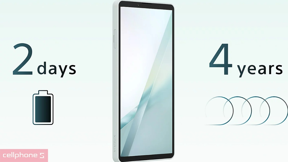Sony Xperia 10 VIII sở hữu pin 5.000mAh dùng đến 2 ngày