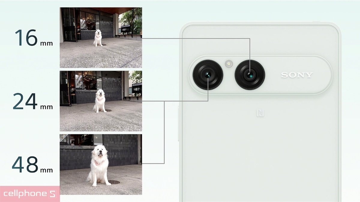 Sony Xperia 10 VIII hỗ trợ ba tiêu cự chụp nhiều góc nhìn