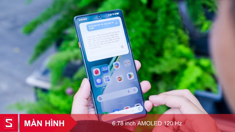 màn hình AMOLED 6.78 inch