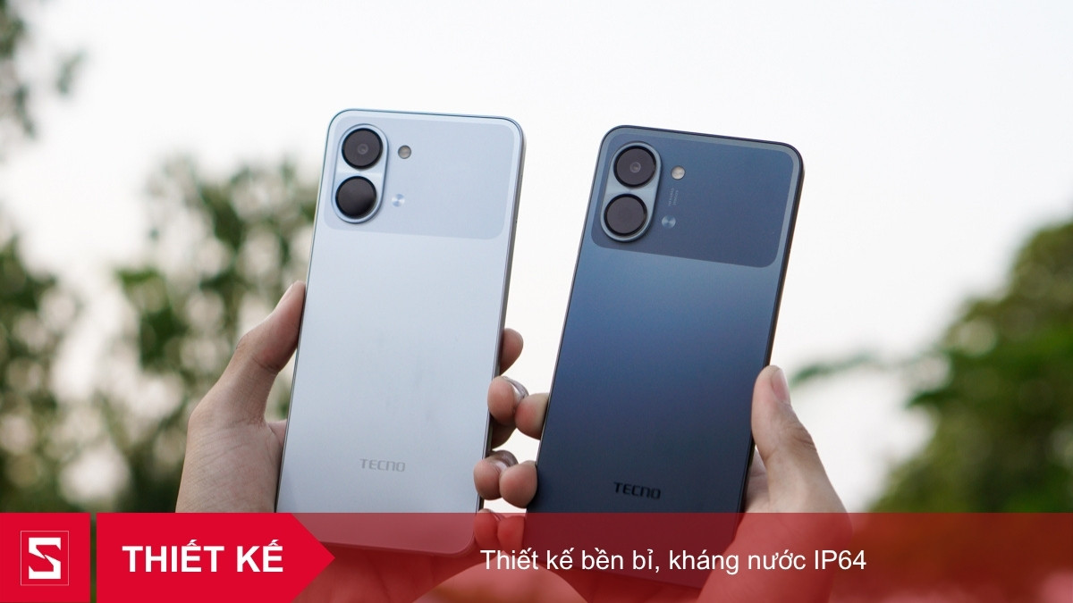 Thiết kế bền bỉ, kháng nước IP64
