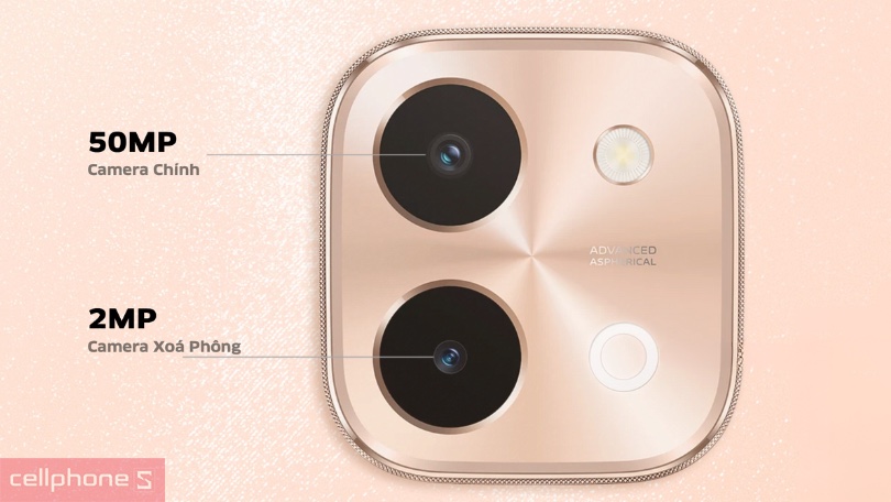 Camera vivo Y28 có độ phân giải cao