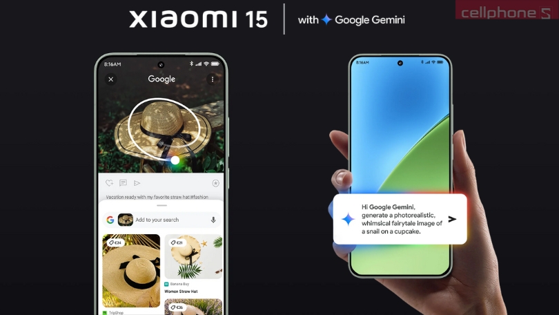 Xiaomi 15 Kết hợp cùng Google Gemini