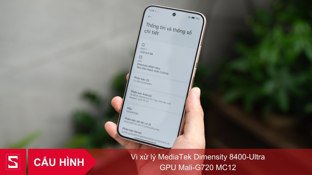Cấu hình Xiaomi Mi 15T