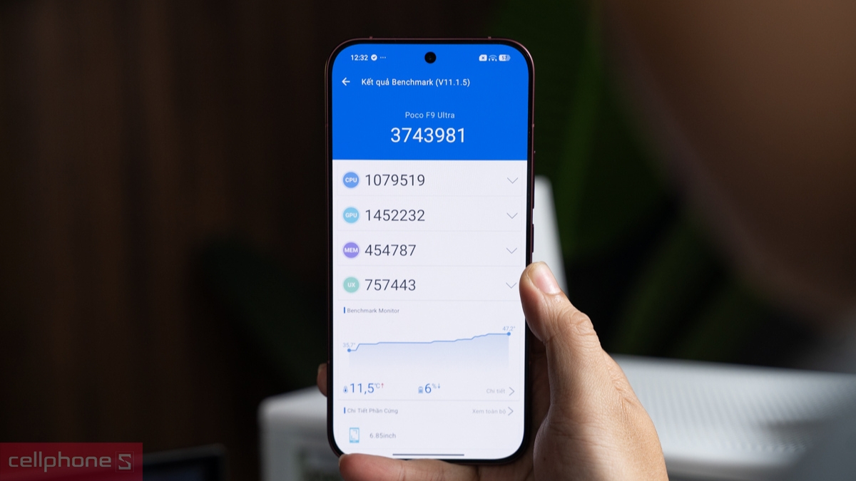 Xiaomi POCO F9 Ultra 5G đạt điểm AnTuTu cao trong bài kiểm tra