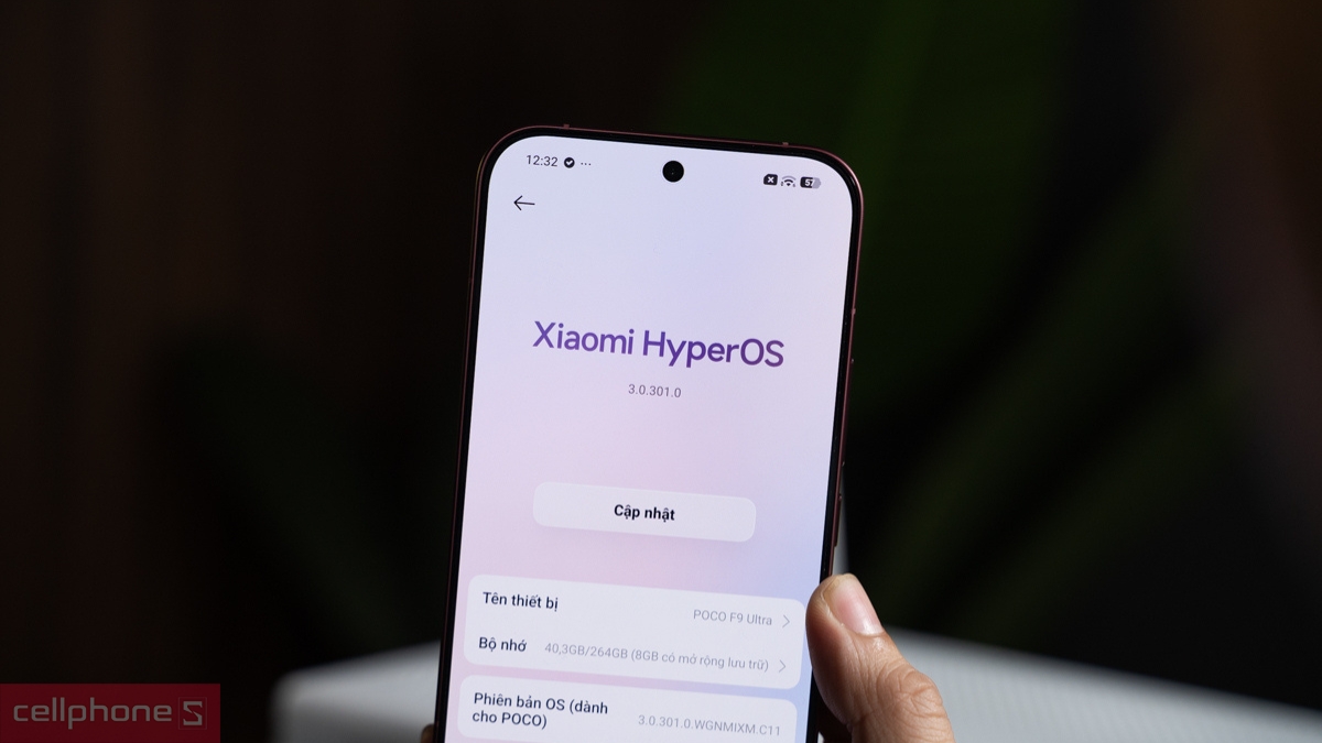Xiaomi POCO F9 Ultra 5G chạy giao diện Xiaomi HyperOS 3 tùy biến