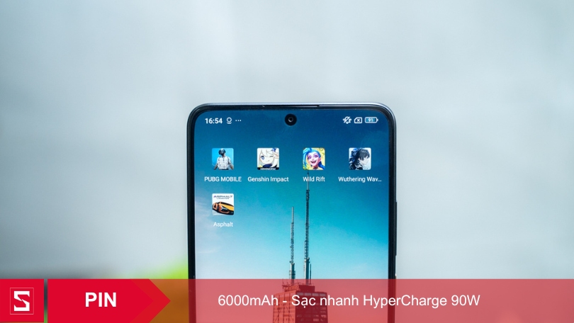 Pin POCO X7 Pro 5G 6000mAh, sạc nhanh ưu trội
