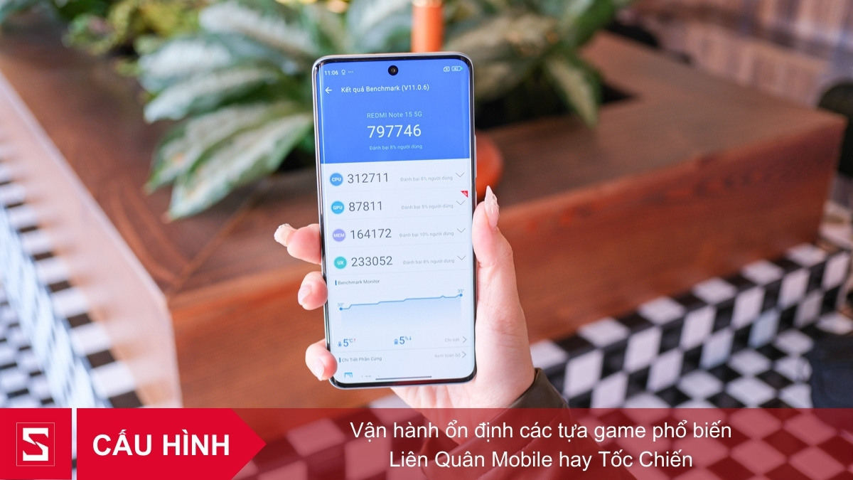 Điện thoại Xiaomi Redmi Note 15 5G sử dụng Snapdragon 6 Gen 3