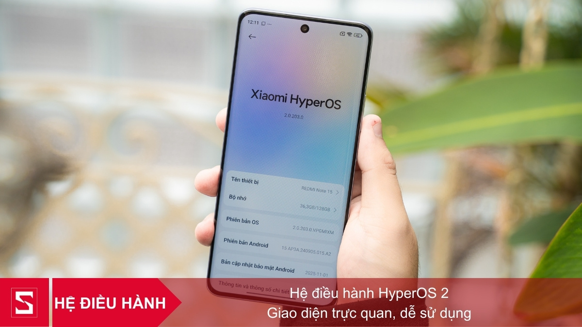 HyperOS 2 trên Note 15