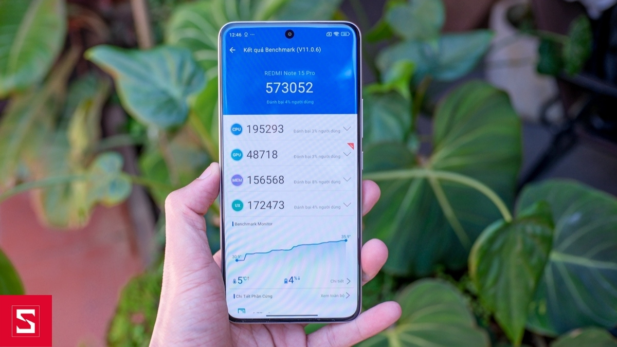 Điện thoại Note 15 Pro bản 5G được trang bị vi xử lý MediaTek Dimensity 7400-Ultra