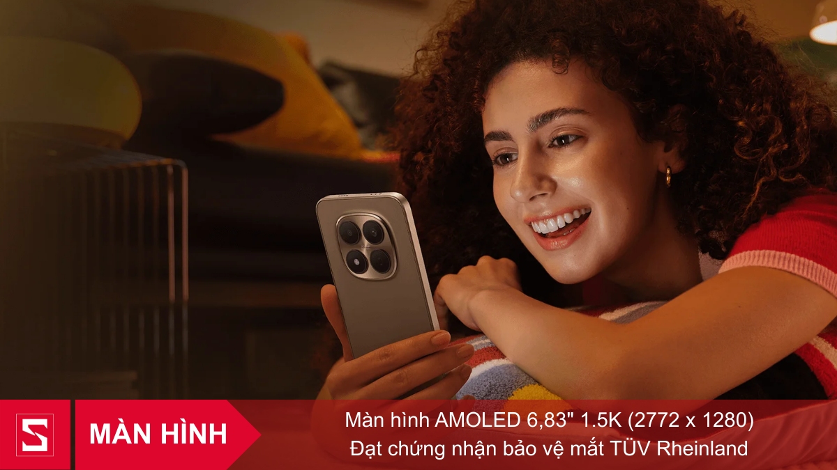 Màn hình AMOLED 6.83 inch sắc nét